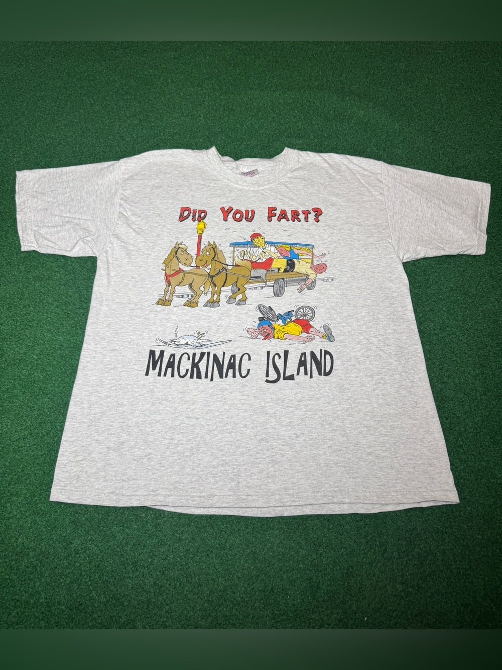 Did You Fart Vintage Macinac Island T Shirt Michigan XL 90s Funny Shirt